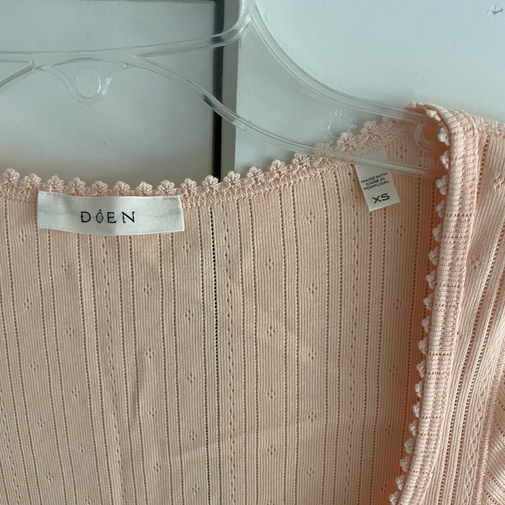 Doen Pointelle Tee - Picture 4 of 5